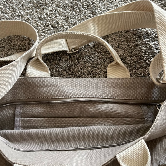 Cloth tote bag with straps and zippers - Picture 5 of 5